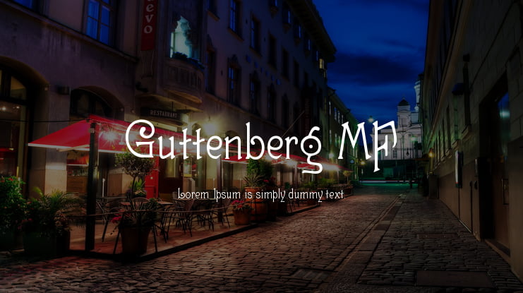 Guttenberg MF Font