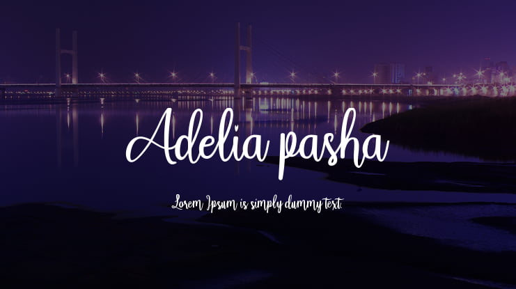 Adelia pasha Font Family
