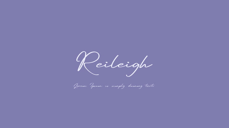 Reileigh Font