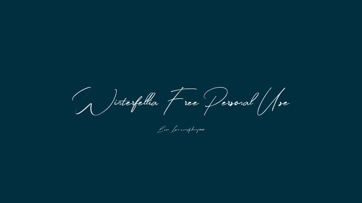 Winterfellia Free Personal Use Font