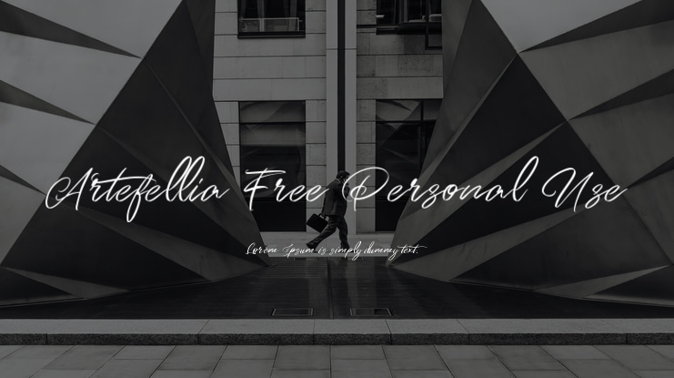 Artefellia Free Personal Use Font