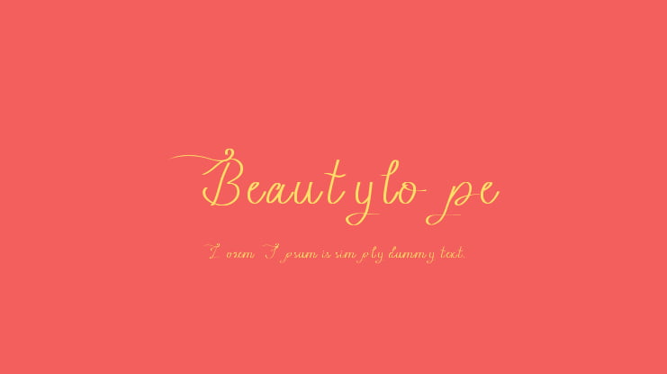 Beautylope Font