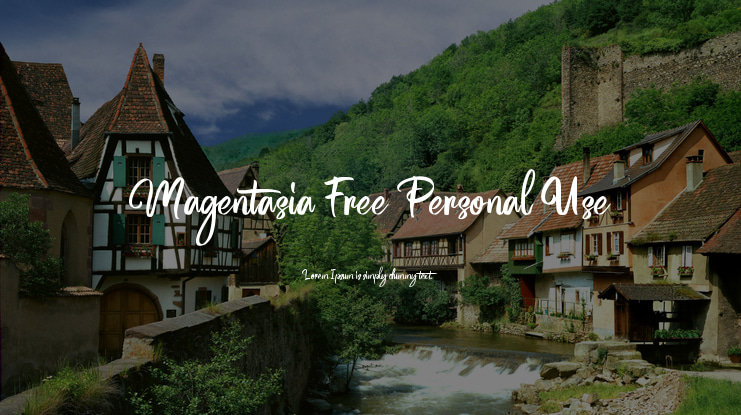 Magentasia Free Personal Use Font