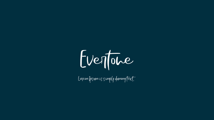 Evertone Font