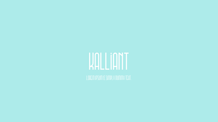 Kalliant Font