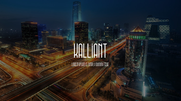 Kalliant Font