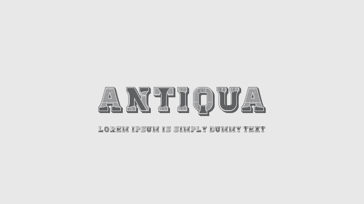 Antiqua Font
