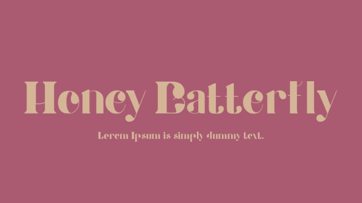 Honey Batterfly Font