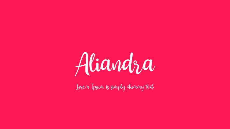 Aliandra Font