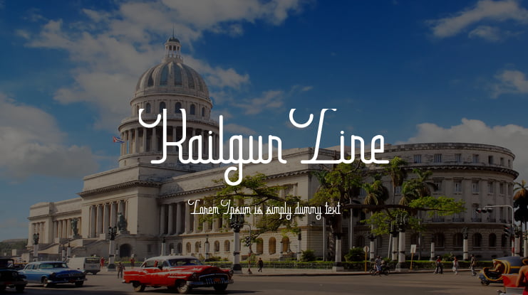 Railgun Line Font