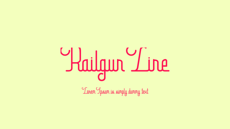 Railgun Line Font