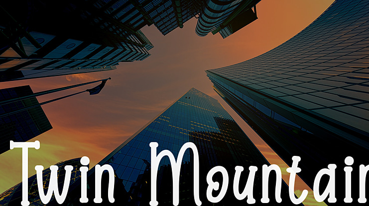 Twin Mountain Font