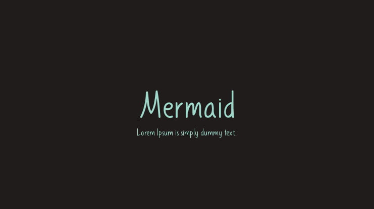 Mermaid Font