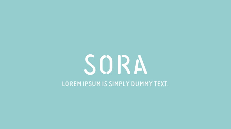 SORA Font
