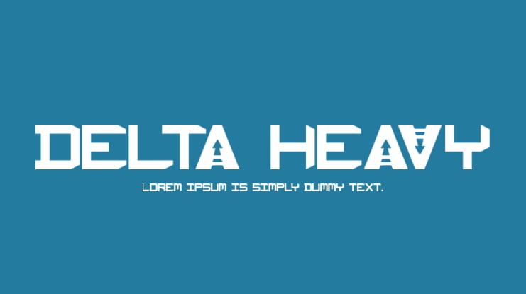Delta Heavy Font
