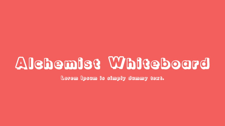 Alchemist Whiteboard Font