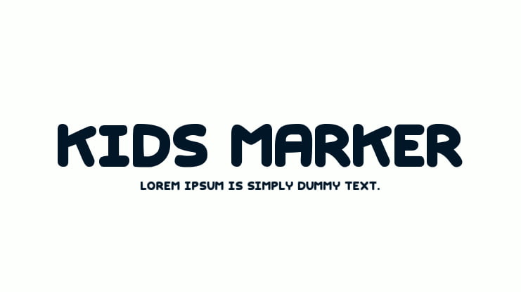 Kids Marker Font Family