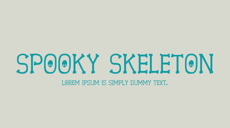 Spooky Skeleton Font Family