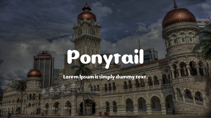 Ponytail Font