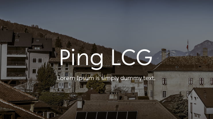 Ping LCG Font Family