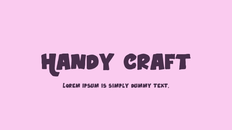 Handy Craft Font