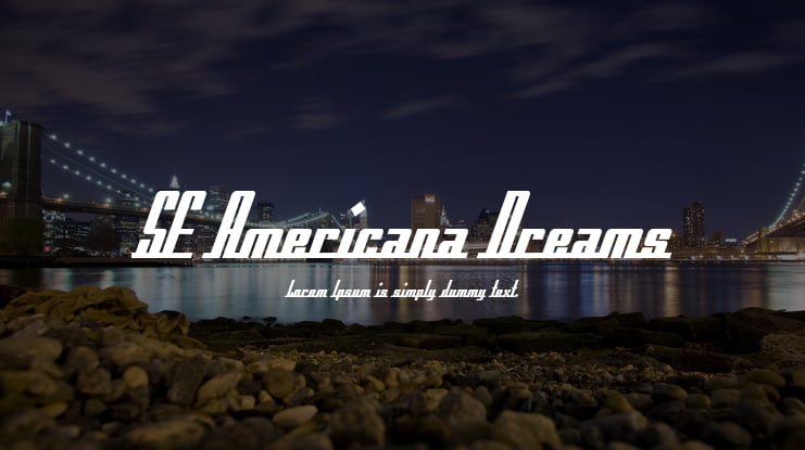 SF Americana Dreams Font Family