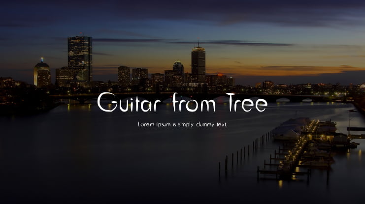 Guitar from Tree Font Family