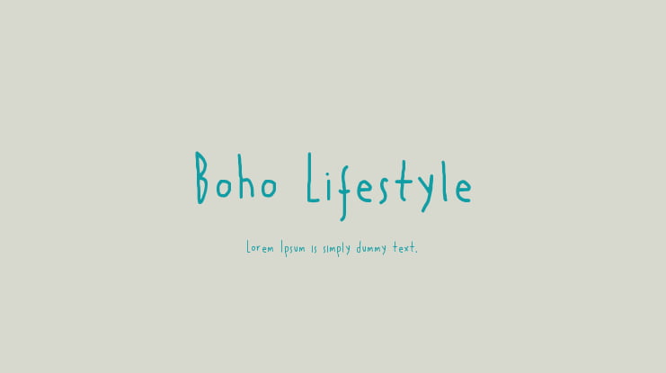 Boho Lifestyle Font