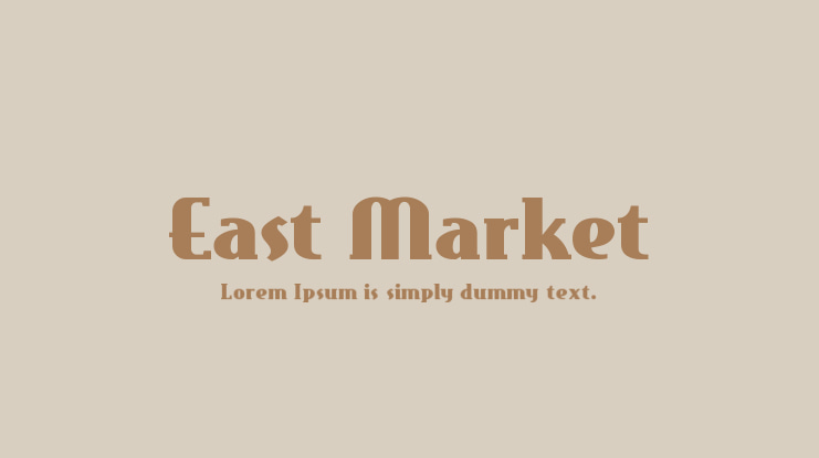 East Market Font