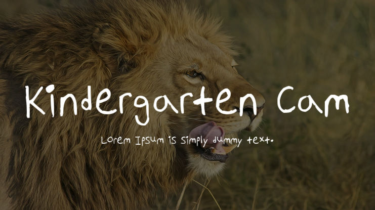 Kindergarten Cam Font