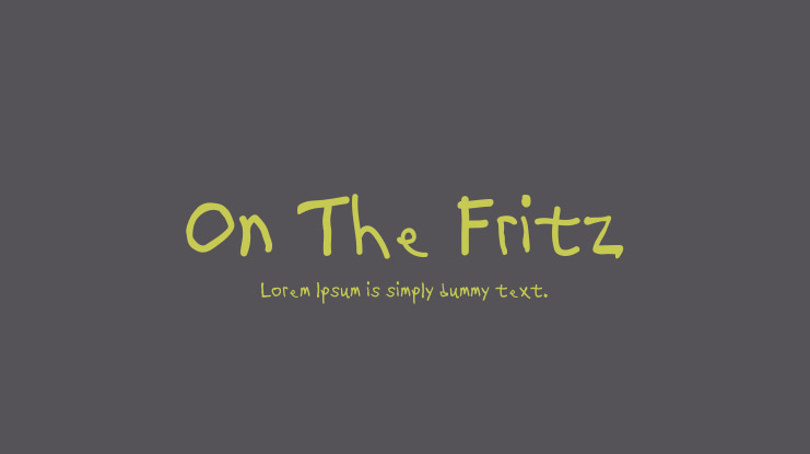 On The Fritz Font