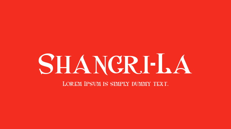 Shangri-La Font