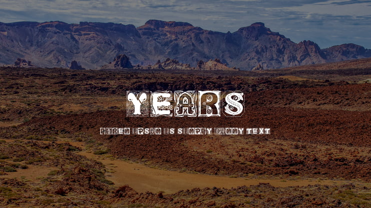 Years Font
