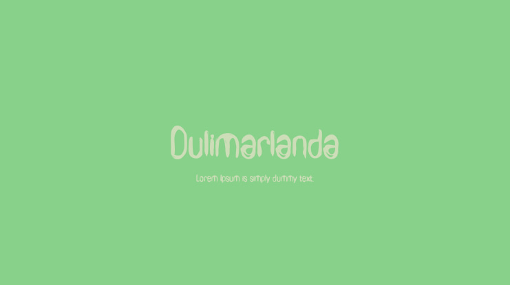 Dulimarlanda Font