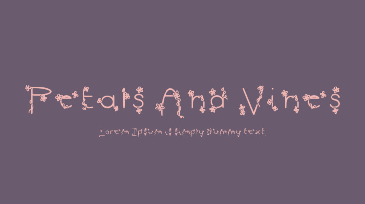 Petals And Vines Font