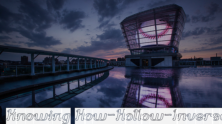 Knowing How-Hollow-Inverse Font Family