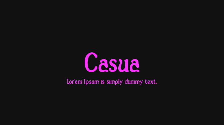 Casua Font Family