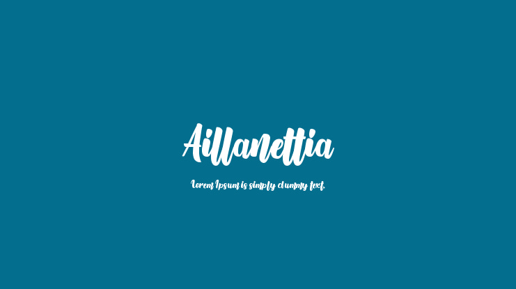 Aillanettia Font