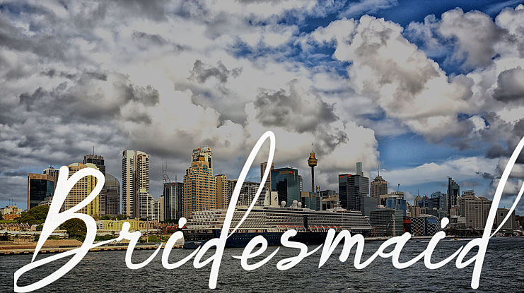 Bridesmaid Font