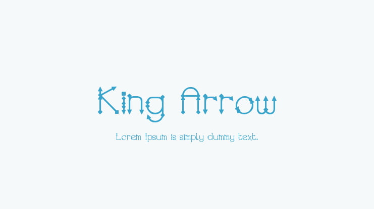 King Arrow Font