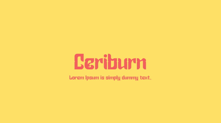 Ceriburn Font
