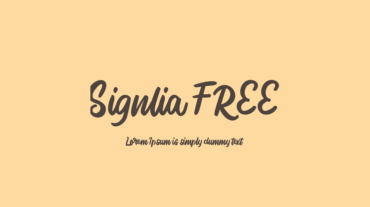 Signlia FREE Font