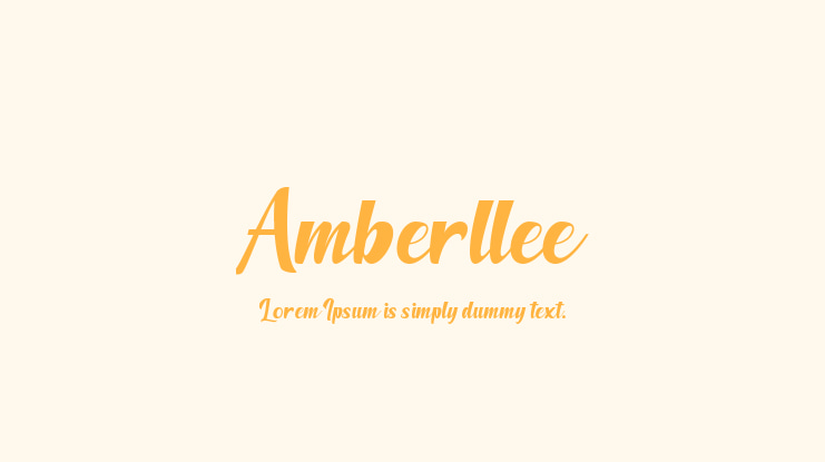 Amberllee Font