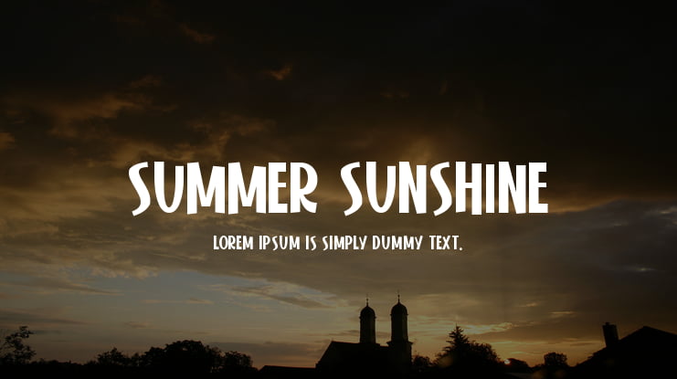 Summer Sunshine Font