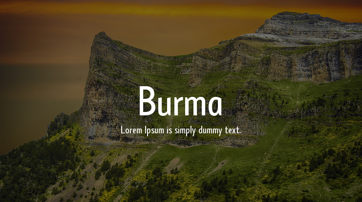Burma Font Family