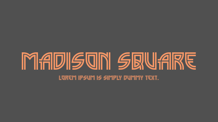 Madison Square Font