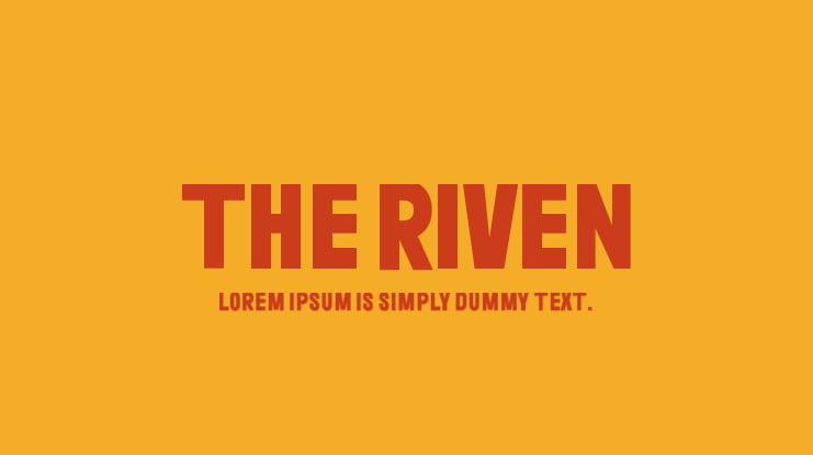 The Riven Font