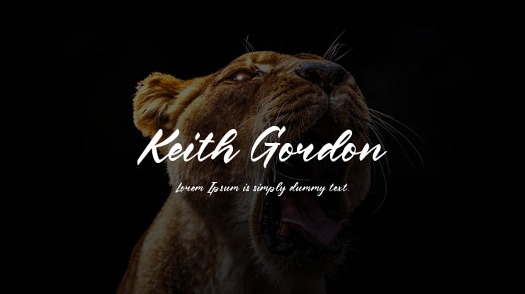 Keith Gordon Font