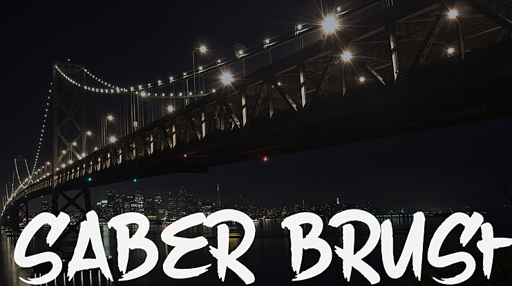 Saber Brush Font