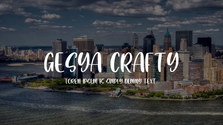 Gesya Crafty Font